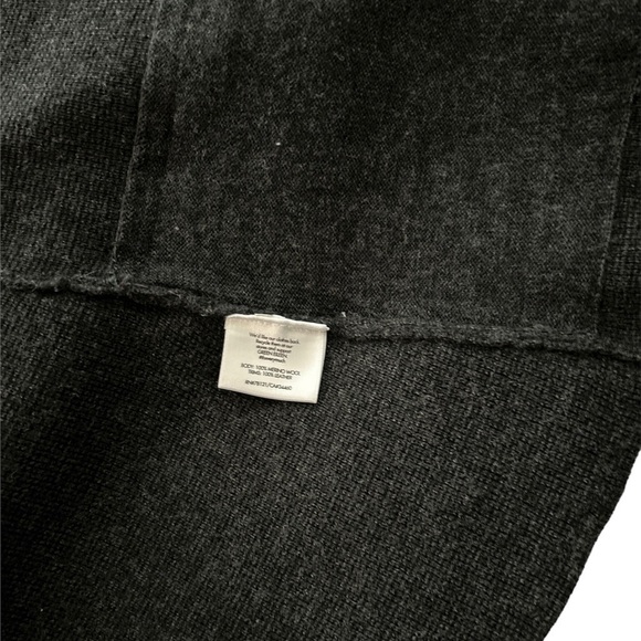 Eileen Fisher cardigan open front sweater dark gray size medium - Picture 5 of 6